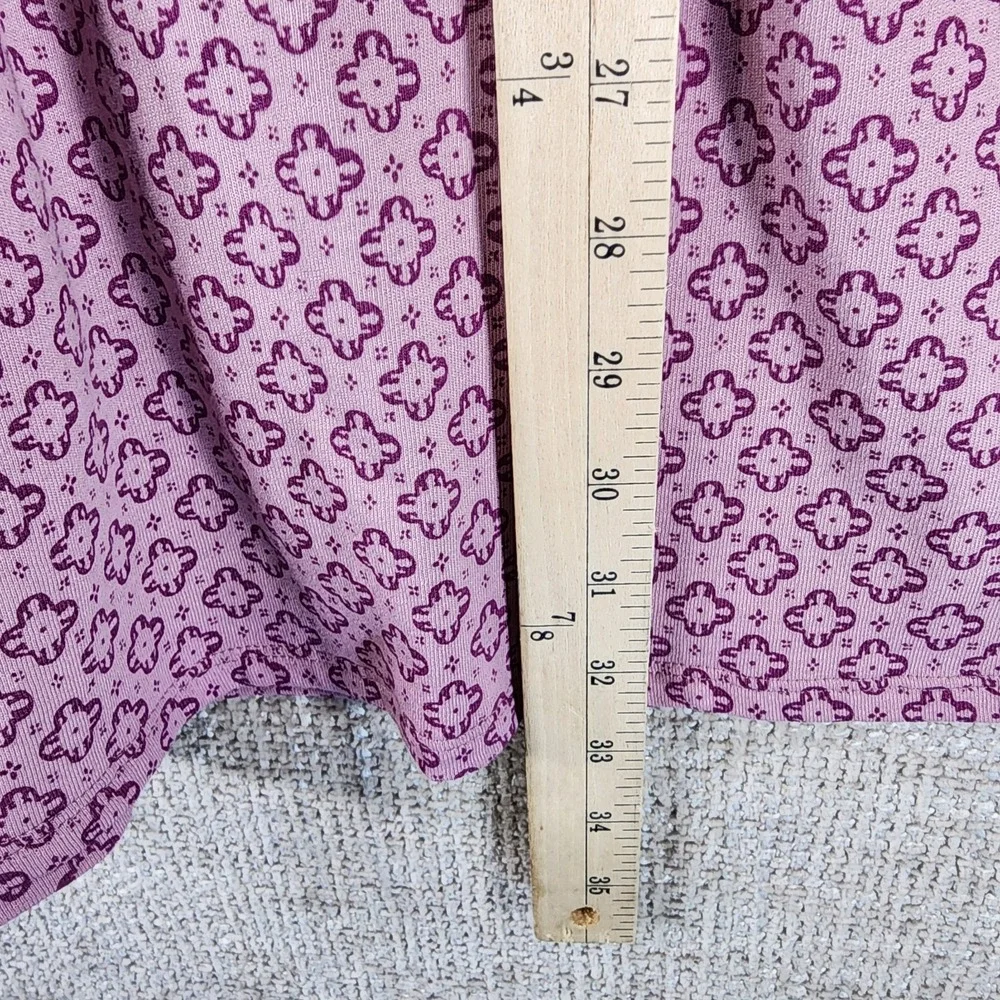 Garnet Hill Kids 100% Organic Cotton Sleeveless Floral Dress Girls XL Purple EUC